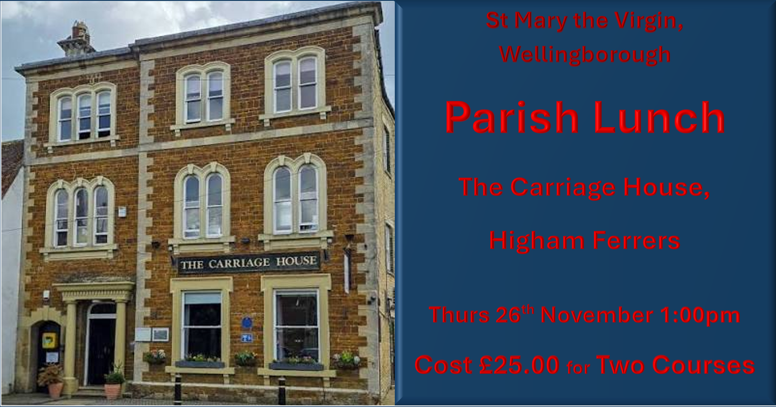 Parish Lunch Nov 3